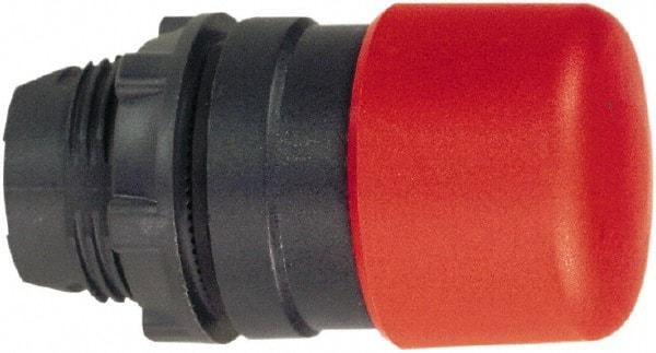 Schneider Electric - 22mm Mount Hole, Extended Mushroom Head, Pushbutton Switch Only - Round, Red Pushbutton, Nonilluminated, Momentary (MO) - All Tool & Supply