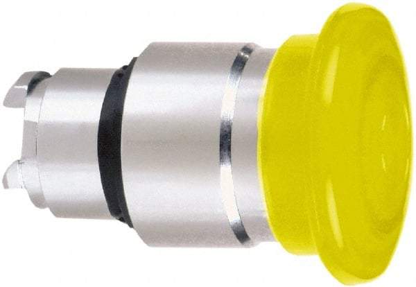 Schneider Electric - 22mm Mount Hole, Extended Mushroom Head, Pushbutton Switch Only - Round, Orange Pushbutton, Nonilluminated, Maintained (MA) - All Tool & Supply