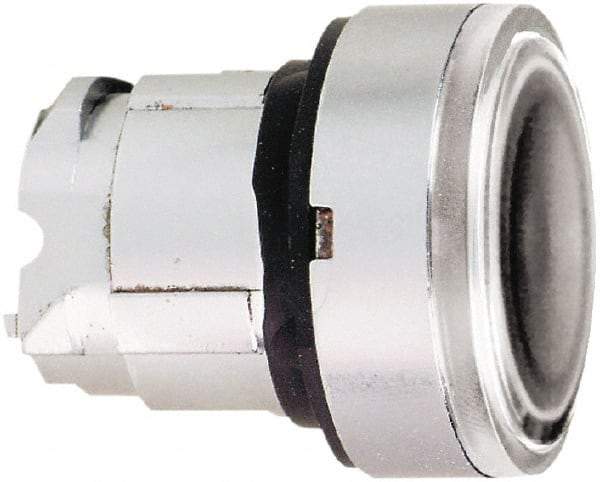 Schneider Electric - 22mm Mount Hole, Flush, Pushbutton Switch Only - Round, Clear Pushbutton, Nonilluminated, Momentary (MO) - All Tool & Supply