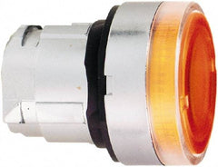 Schneider Electric - 22mm Mount Hole, Flush, Pushbutton Switch Only - Round, Orange Pushbutton, Illuminated, Momentary (MO) - All Tool & Supply