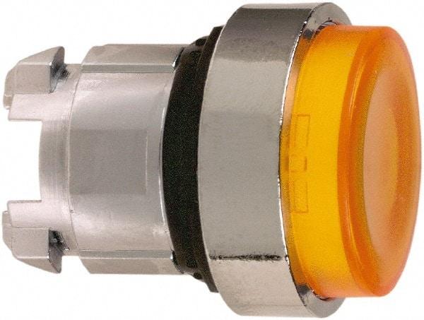 Schneider Electric - 22mm Mount Hole, Extended Straight, Pushbutton Switch Only - Round, Orange Pushbutton, Nonilluminated, Momentary (MO) - All Tool & Supply