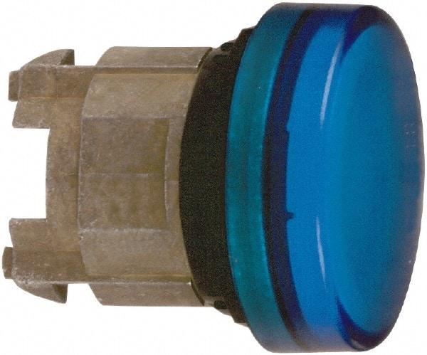 Schneider Electric - Blue Lens LED Pilot Light - Round Lens, Shock Resistant, Vibration Resistant, Water Resistant - All Tool & Supply