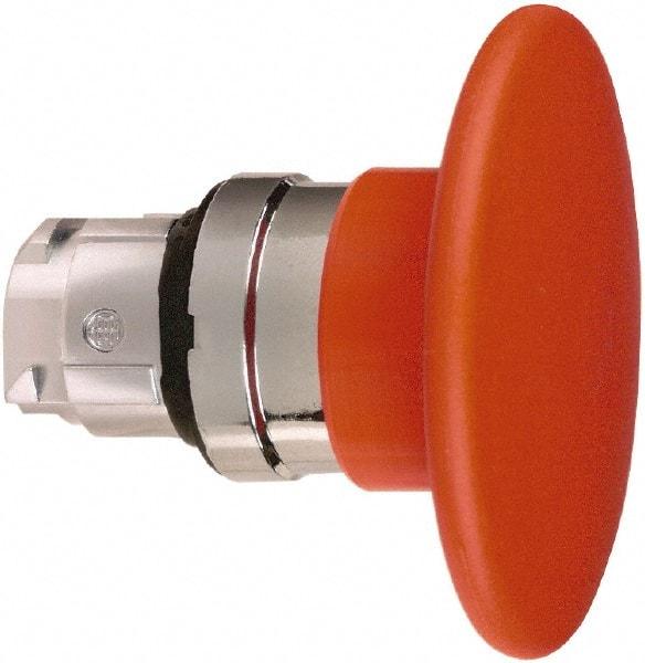 Schneider Electric - 22mm Mount Hole, Extended Mushroom Head, Pushbutton Switch Only - Round, Red Pushbutton, Nonilluminated, Momentary (MO) - All Tool & Supply