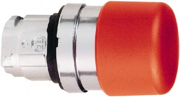 Schneider Electric - 22mm Mount Hole, Extended Mushroom Head, Pushbutton Switch Only - Round, Red Pushbutton, Nonilluminated, Momentary (MO) - All Tool & Supply