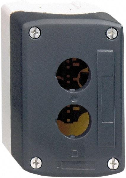 Schneider Electric - 3 Hole, 22mm Hole Diameter, Polycarbonate Pushbutton Switch Enclosure - 13, 4X NEMA Rated - All Tool & Supply