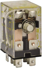 Square D - 1/2 hp at 240 Volt & 1/3 hp at 120 Volt, Electromechanical Plug-in General Purpose Relay - 10 Amp at 240 VAC, DPDT, 240 VAC at 50/60 Hz - All Tool & Supply