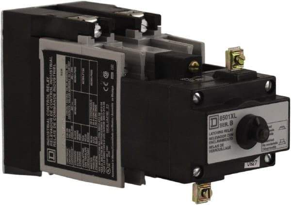 Square D - Electromechanical Screw Clamp General Purpose Relay - 10 Amp at 600 VAC, 4NO, 110 VAC at 50 Hz & 120 VAC at 60 Hz - All Tool & Supply