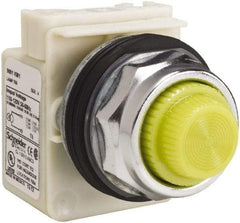 Schneider Electric - 120 VAC Yellow Lens Indicating Light - Screw Clamp Connector - All Tool & Supply