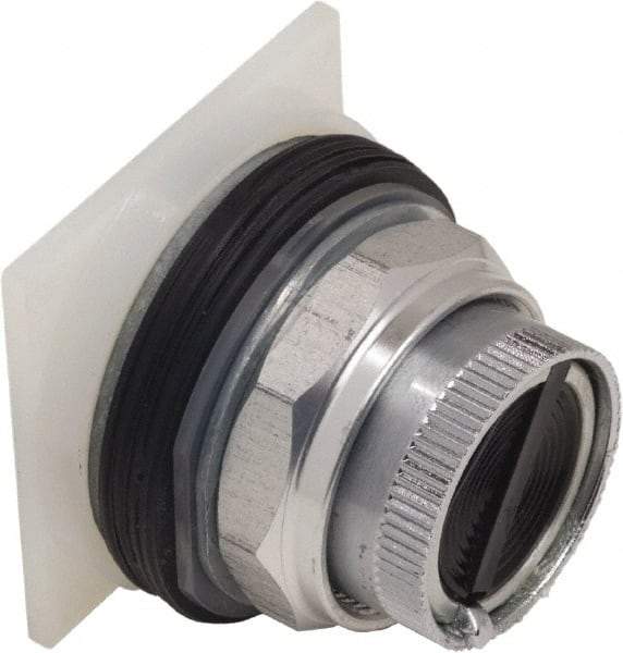 Schneider Electric - 30mm Mount Hole, Pushbutton Switch Only - Round, Black Pushbutton, Nonilluminated, Maintained (MA), Momentary (MO) - All Tool & Supply