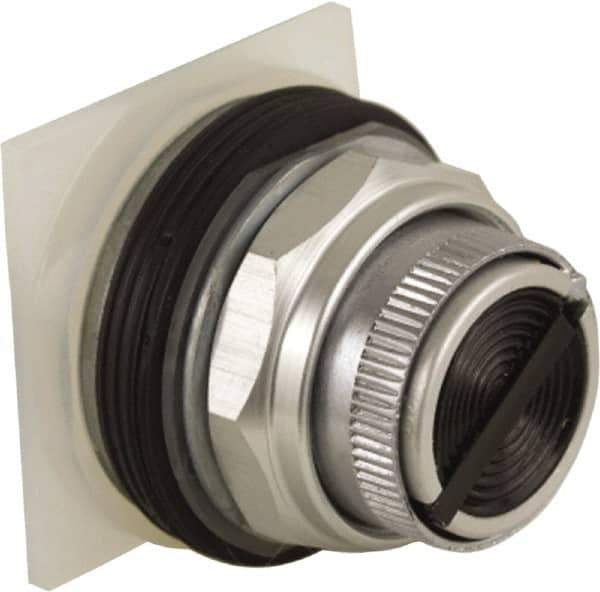 Schneider Electric - 30mm Mount Hole, Pushbutton Switch Only - Round, Black Pushbutton, Nonilluminated, Maintained (MA), Momentary (MO) - All Tool & Supply