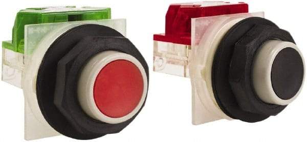 Schneider Electric - 30mm Mount Hole, Extended Straight, Pushbutton Switch - Momentary (MO) - All Tool & Supply