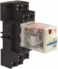 Schneider Electric - 3,750 VA Power Rating, Electromechanical Plug-in General Purpose Relay - 15 Amp at 250 VAC & 28 VDC, 2CO, 230 VAC - All Tool & Supply