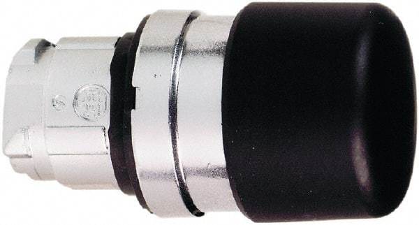 Schneider Electric - 22mm Mount Hole, Extended Mushroom Head, Pushbutton Switch Only - Round, Black Pushbutton, Nonilluminated, Momentary (MO) - All Tool & Supply