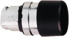 Schneider Electric - 22mm Mount Hole, Extended Mushroom Head, Pushbutton Switch Only - Round, Black Pushbutton, Nonilluminated, Momentary (MO) - All Tool & Supply