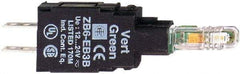 Schneider Electric - 12-24 VAC Blue Lens LED Indicating Light - Quick Connect Connector, Shock Resistant, Vibration Resistant - All Tool & Supply