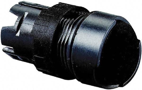 Schneider Electric - 16mm Mount Hole, Flush, Pushbutton Switch Only - Round, Black Pushbutton, Nonilluminated, Momentary (MO), Vibration Resistant - All Tool & Supply