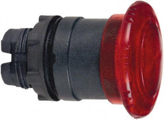 Schneider Electric - 22mm Mount Hole, Extended Mushroom Head, Pushbutton Switch Only - Round, Red Pushbutton, Illuminated, Maintained (MA) - All Tool & Supply