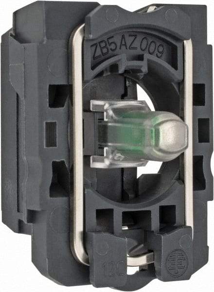 Schneider Electric - 12 V Green Lens LED Indicating Light - Screw Clamp Connector, Vibration Resistant - All Tool & Supply