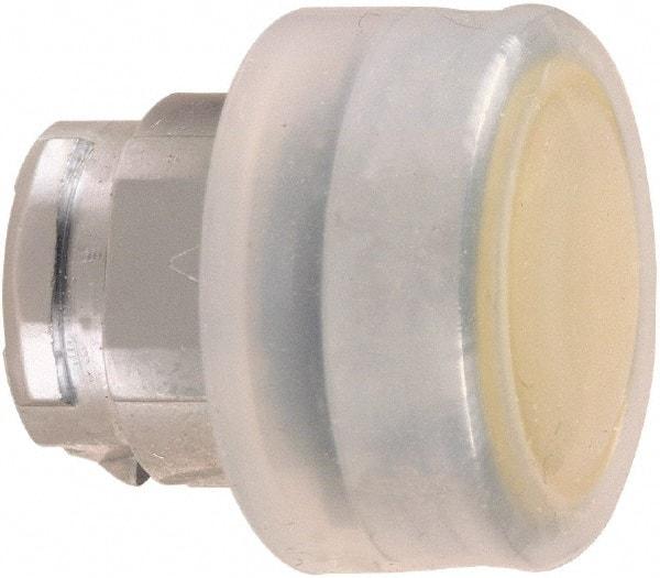 Schneider Electric - 22mm Mount Hole, Extended Straight, Pushbutton Switch Only - Round, Yellow Pushbutton, Nonilluminated, Momentary (MO) - All Tool & Supply