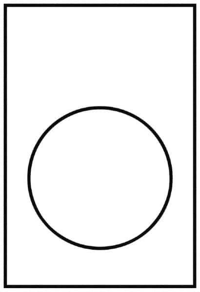 Schneider Electric - Rectangular, PVC Legend Plate - Blank - Yellow and White Background, 22mm Hole Diameter, 30mm Wide x 40mm High - All Tool & Supply