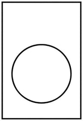 Schneider Electric - Rectangular, PVC Legend Plate - Blank - Yellow and White Background, 22mm Hole Diameter, 30mm Wide x 40mm High - All Tool & Supply