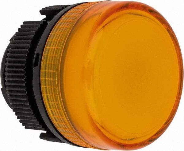 Schneider Electric - Yellow Lens Incandescent Pilot Light - Round Lens, Shock Resistant, Vibration Resistant - All Tool & Supply