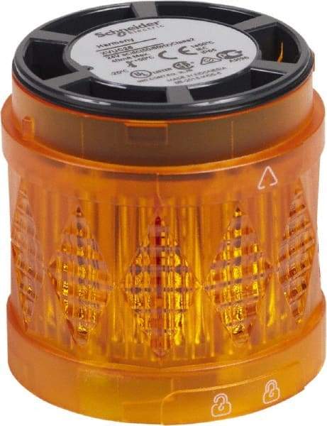 Schneider Electric - LED Lamp, Orange, Steady, Stackable Tower Light Module - 24 VAC/VDC, 40 Milliamp, IP65 Ingress Rating, Base Mount - All Tool & Supply