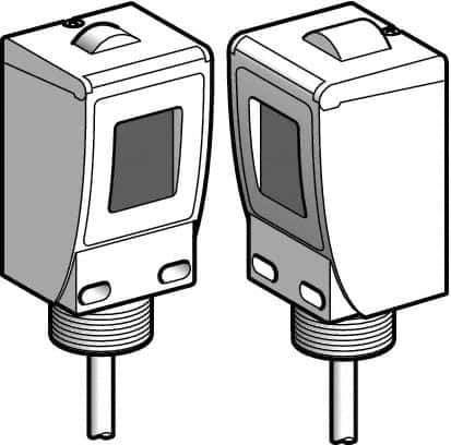 Telemecanique Sensors - Cable Connector, 60m Nominal Distance, Shock and Vibration Resistant, Through Beam Photoelectric Sensor - 24 to 240 VAC, 24 to 240 VDC, 20 Hz, Plastic, 44mm Long x 45mm Wide x 99mm High - All Tool & Supply