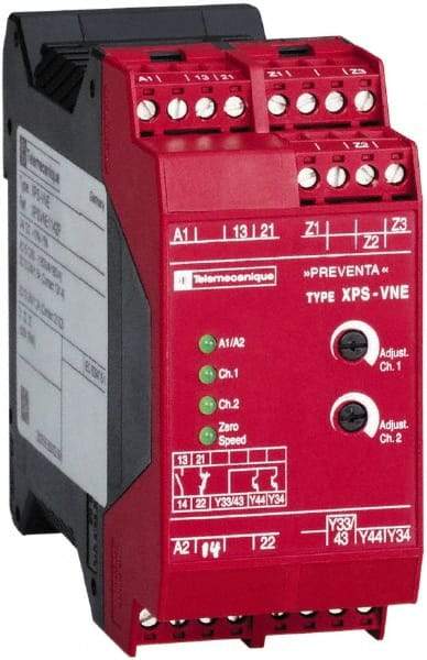 Schneider Electric - 24 VDC, Electromechanical & Solid State Screw Clamp General Purpose Relay - 2.5 Amp at 24 VDC, 45mm Wide x 99mm High x 114mm Deep - All Tool & Supply