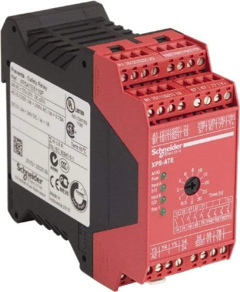 Schneider Electric - Electromechanical Screw Clamp General Purpose Relay - 5 Amp at 24 VAC/VDC, 24 VAC/VDC, 45mm Wide x 99mm High x 114mm Deep - All Tool & Supply