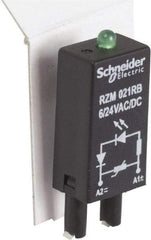 Schneider Electric - 6-24 VAC, 6-24 VDC, Relay Protection Module - For Use with RGZ Sockets (RXG Series), RSZ Sockets (RSB Series) - All Tool & Supply