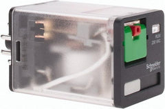 Schneider Electric - 3 at 60 Hz VA Power Rating, Octal Electromechanical Plug-in General Purpose Relay - 10 Amp at 277 VAC & 30 VDC, DPDT, 230 VAC, 35mm Wide x 56mm High x 35.4mm Deep - All Tool & Supply