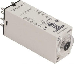 Schneider Electric - 8 Pin, 100 hr Delay, Multiple Range DPDT Time Delay Relay - 5 Contact Amp, 120 VAC, Knob - All Tool & Supply