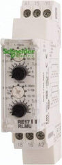 Schneider Electric - 100 hr Delay, Multiple Range SPDT Time Delay Relay - 8 Contact Amp, 24 VDC & 24 to 240 VAC, Selector Switch - All Tool & Supply