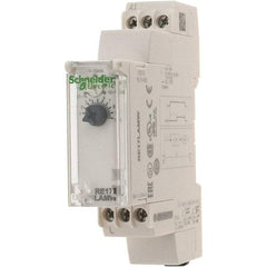 Schneider Electric - 100 hr Delay, Multiple Range SPST Time Delay Relay - 0.7 Contact Amp, 24 to 240 VAC/VDC, Selector Switch - All Tool & Supply