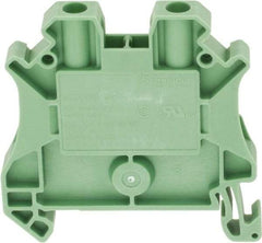 Schneider Electric - 1 Pole, 1,000 Volt, 32 Amp, -40 to 266°F, DIN Rail Mount, Polyamide Passthrough Terminal Block - 2 Contacts, 26 to 10 AWG Compatibility, 47-1/2mm High - All Tool & Supply