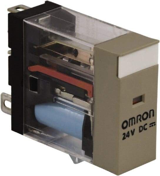 Schneider Electric - Electromechanical Plug-in General Purpose Relay - 10 Amp at 24 VDC, SPDT, 24 VDC - All Tool & Supply