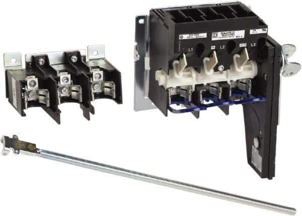 Square D - 1 & 3 Phase, 600VAC, 3 Pole, 1, 4, 12, 3R & 4X, Open Fused Cam & Disconnect Switch - 3 Wires - All Tool & Supply