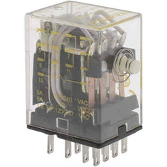 Square D - Electromechanical Plug-in General Purpose Relay - 5 Amp at 240 VAC, 4PDT, 24 VDC - All Tool & Supply