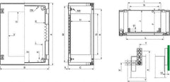 Schneider Electric - Polyester Standard Enclosure Hinge Cover - NEMA 13, 4X, 430mm Wide x 530 mm High x 200mm Deep, Impact Resistant - All Tool & Supply