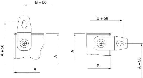 Schneider Electric - Electrical Enclosure Steel Wall Mount Lug - For Use with CNR Wall Mounting Steel Enclosure, RoHS Compliant - All Tool & Supply