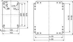 Schneider Electric - Electrical Enclosure Steel Mounting Plate - For Use with 400 (H) x 400 (W) Floor Standing Enclosure, RoHS Compliant, Includes Mounting Hardware & Mounting Plate - All Tool & Supply