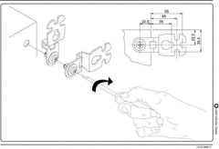 Schneider Electric - Electrical Enclosure Steel Wall Mount Lug - For Use with CRNG Wall Mounting Steel Enclosure/S3D Wall Mounting Steel Enclosure, RoHS Compliant, Includes Mounting Screw & Pre-Mounted Sealing Gasket - All Tool & Supply