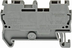 Schneider Electric - 1 Pole, 800 Volt, 24 Amp, -40 to 266°F, DIN Rail Mount, Polyamide Passthrough Terminal Block - 2 Contacts, 28 to 12 AWG Compatibility, 36-1/2mm High - All Tool & Supply