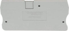 Schneider Electric - 2.2mm High, Terminal Block End Cover - Use with NSYT Terminal Blocks - All Tool & Supply