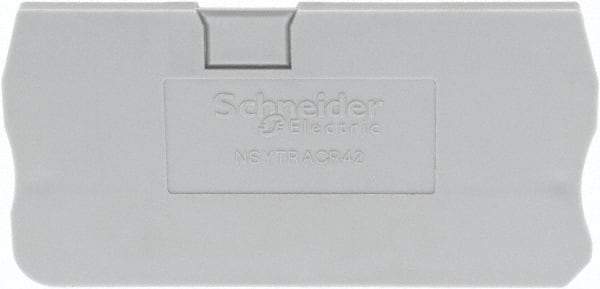 Schneider Electric - 2.2mm High, Terminal Block End Cover - Use with NSYT Terminal Blocks - All Tool & Supply