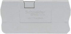 Schneider Electric - 2.2mm High, Terminal Block End Cover - Use with NSYT Terminal Blocks - All Tool & Supply