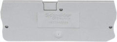 Schneider Electric - 2.2mm High, Terminal Block End Cover - Use with NSYT Terminal Blocks - All Tool & Supply