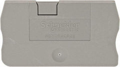 Schneider Electric - 2.2mm High, Terminal Block End Cover - Use with NSYT Terminal Blocks - All Tool & Supply