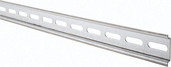 Schneider Electric - 2m Long x 0.3 Inch Wide x 1.4 Inch High x Steel DIN Rail - 0.04 Inch Thick - All Tool & Supply